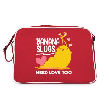 Les limaces de banane ont aussi besoin d’amour - Sac Retro - rouge/blanc - Dos