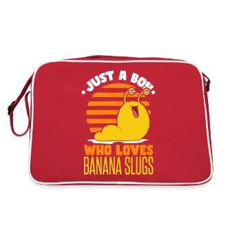 Juste un garçon qui aime les limaces de banane - Sac Retro - rouge/blanc - Dos