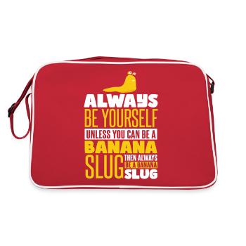 Soyez toujours une limace de banane - Sac Retro - rouge/blanc - Dos
