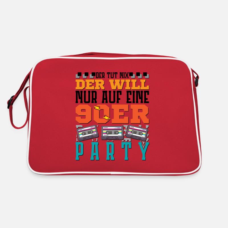 der will nur auf eine 90er Party Retro Tasche