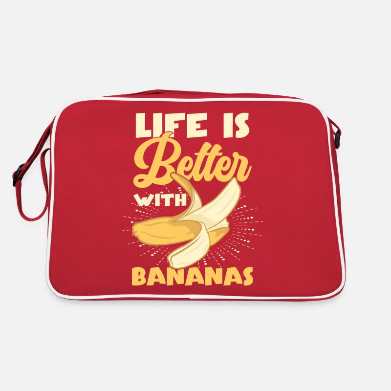 Life Is Better With Bananas Retro Bag