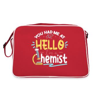 Tu m’as eu à Je suis un chimiste - Sac Retro - rouge/blanc - Dos