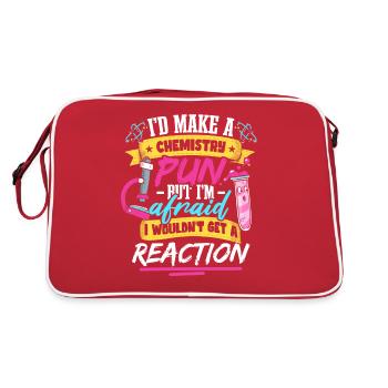 Je ferais une blague de chimiste en chimie - Sac Retro - rouge/blanc - Dos