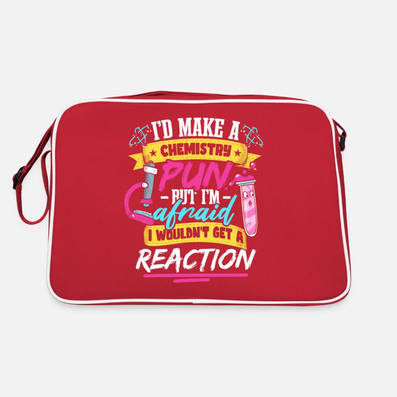 I'd Make A Chemistry Pun Chemist Joke Retro Bag
