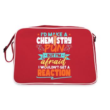 Je ferais un jeu de mots de chimie drôle drôle d’humour de chimiste - Sac Retro - rouge/blanc - Dos