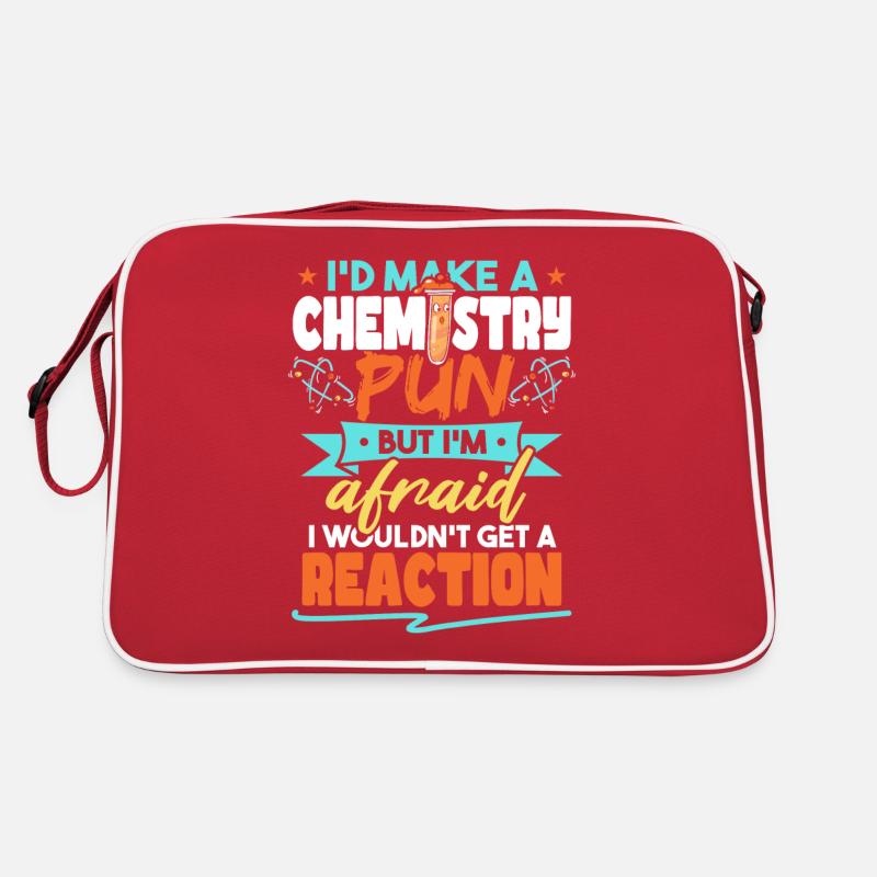 I'd Make A Chemistry Pun Funny Chemist Humor Retro Bag