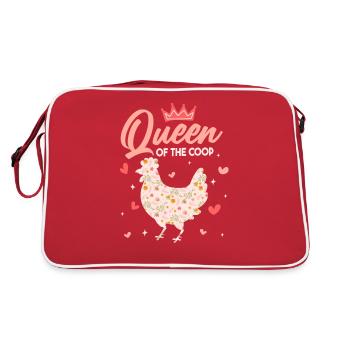 Queen Of The Coop - Retro Bag - red/white - Back