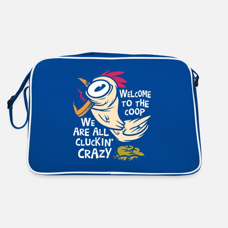 We Are All Cluckin Crazy | Chicken Lover Retro Bag