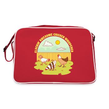 Cluckin Awesome Chicken Whisperer - Retro Bag - red/white - Back