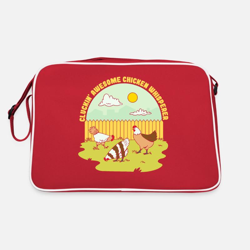 Cluckin Awesome Chicken Whisperer Retro Bag