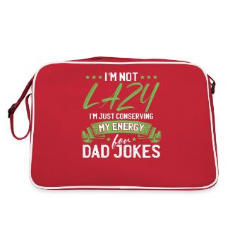 Papa Blague Drôle Papa - Sac Retro - rouge/blanc - Dos