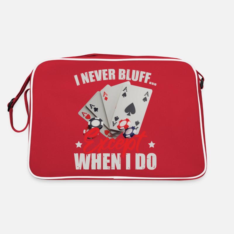 I Never Bluff Retro Bag