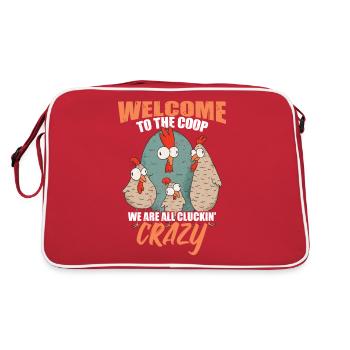 Welcome To The Coop - Retro Bag - red/white - Back