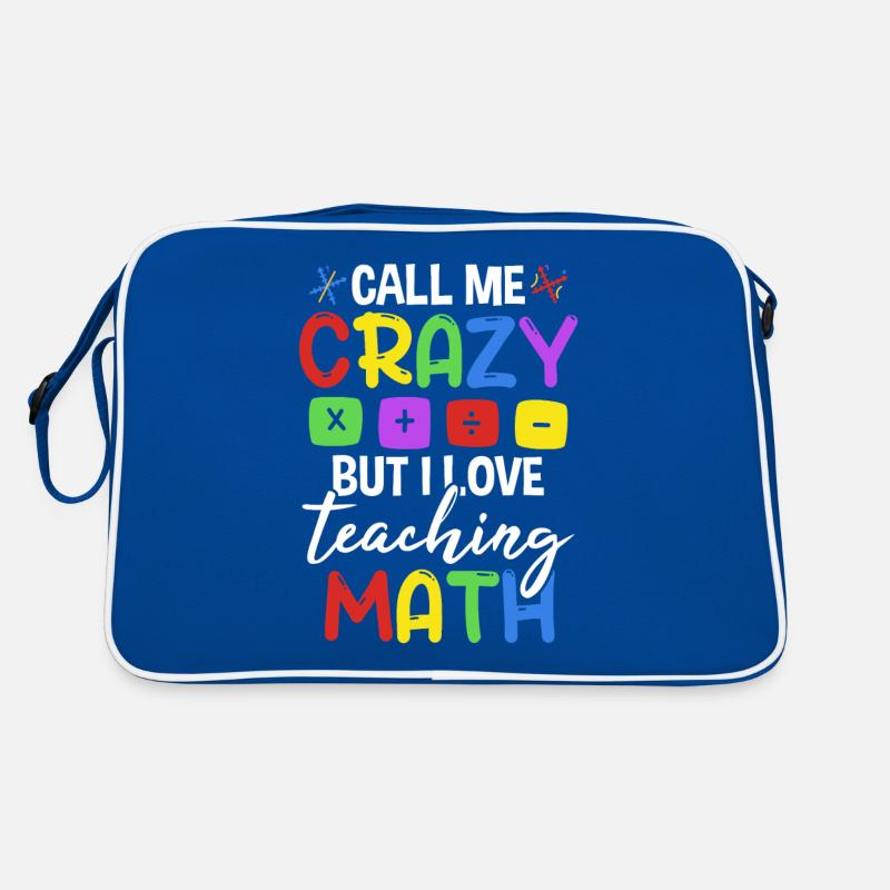 J’adore enseigner les mathématiques Sac Retro