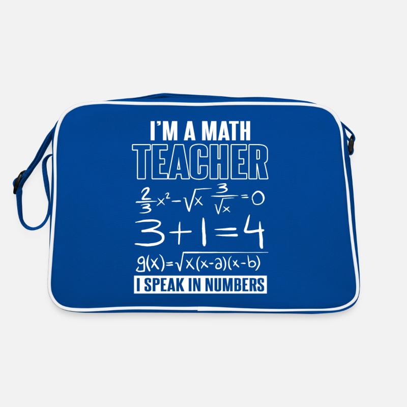 I'm A Math Teacher I Speak In Numbers Retro Bag