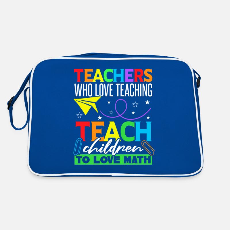 Teacher Who Love Teaching Math Retro Bag