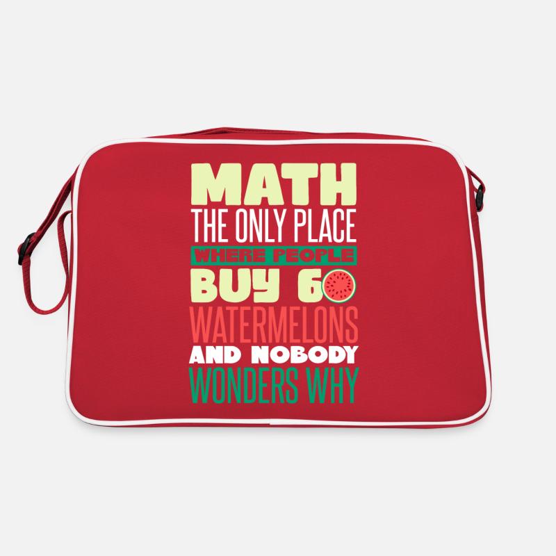 Math Pastèque drôle Sac Retro