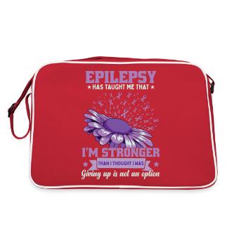 Combattant de l’épilepsie - Sac Retro - rouge/blanc - Dos