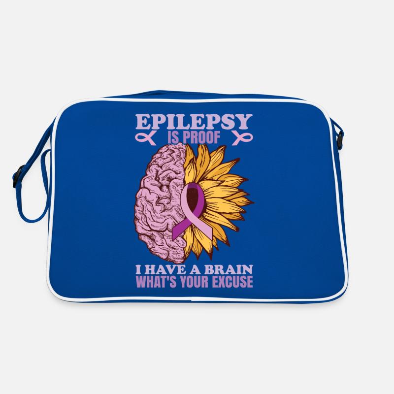 Epilepsie ist der Beweis Retro Tasche