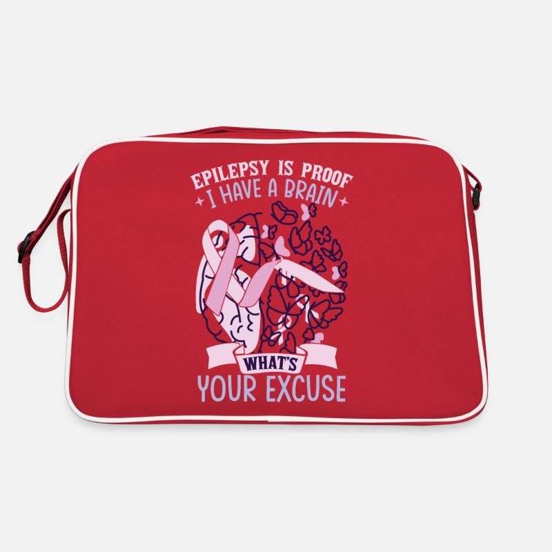 Epilepsy Is Proof - Retro Bag - red/white