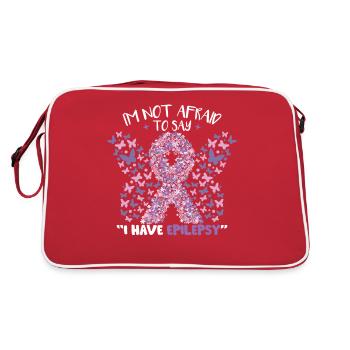 J’ai l’épilepsie - Sac Retro - rouge/blanc - Dos