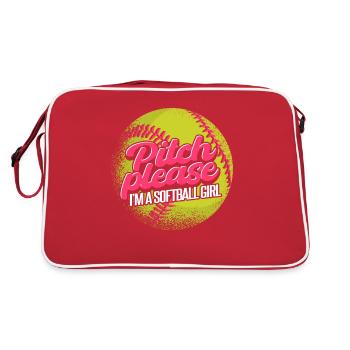 I'm A Softball Girl - Retro Bag - red/white - Back