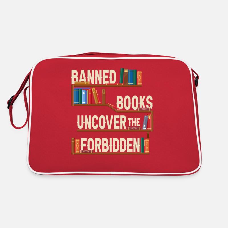 Verbotene Bücher enthüllen das Verbotene Retro Tasche