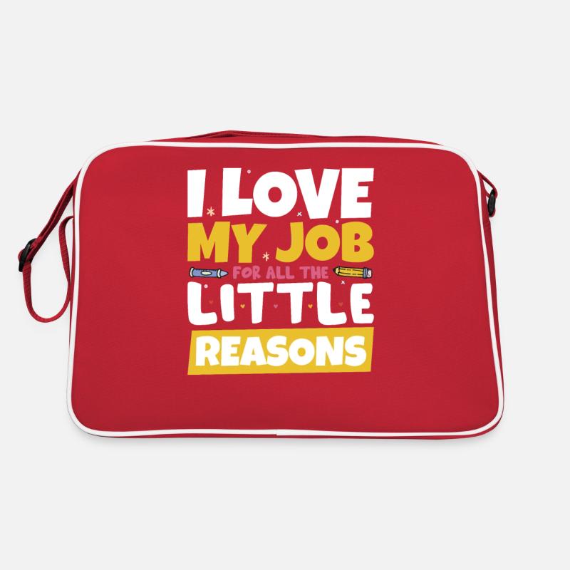 J’aime mon professeur de métier Sac Retro