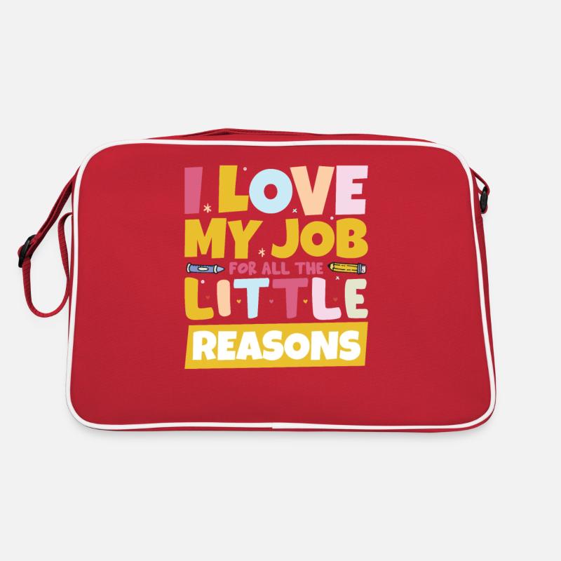 Kindergarten Lehramt Schule Vorschule Retro Tasche