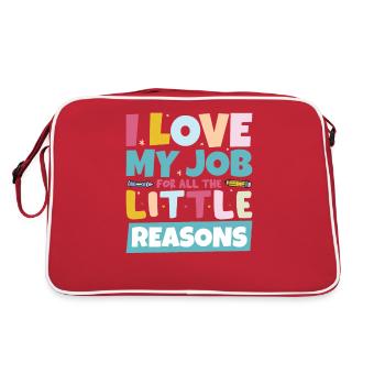 École d’enseignants pré-maternelle - Sac Retro - rouge/blanc - Dos