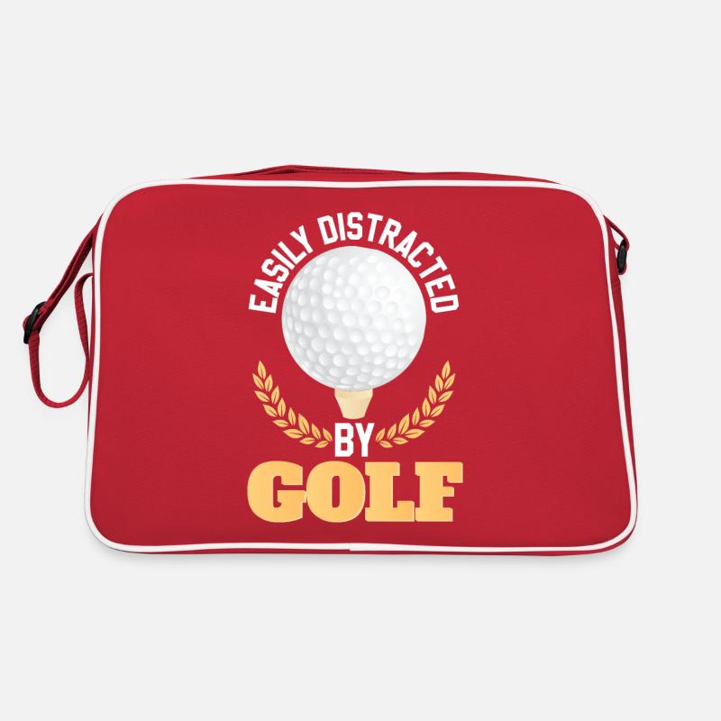 Easily Distracted By Golf Retro Bag