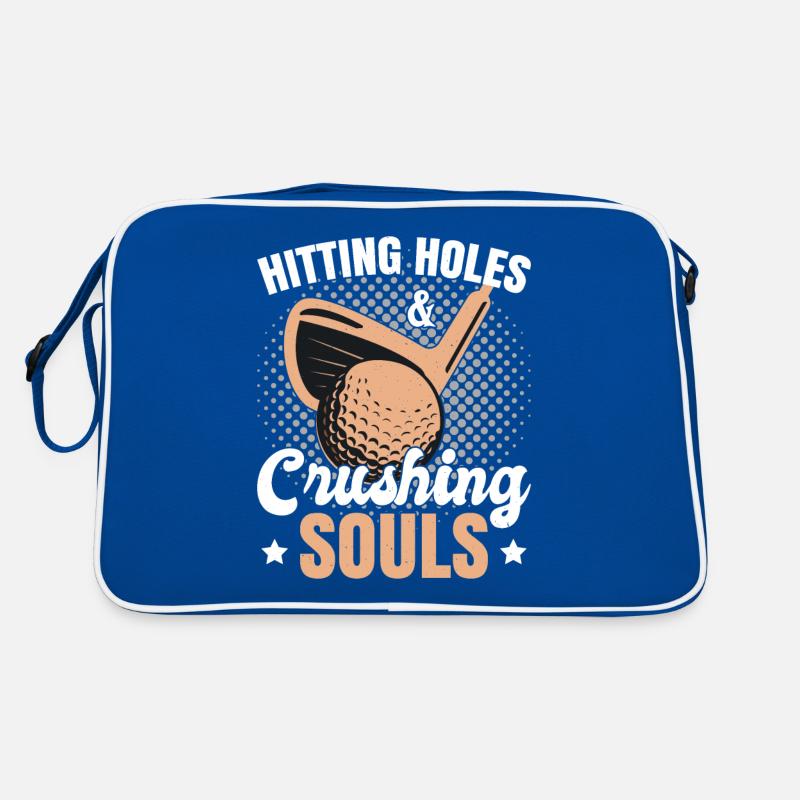 Frapper des trous et écraser le golf des âmes Sac Retro