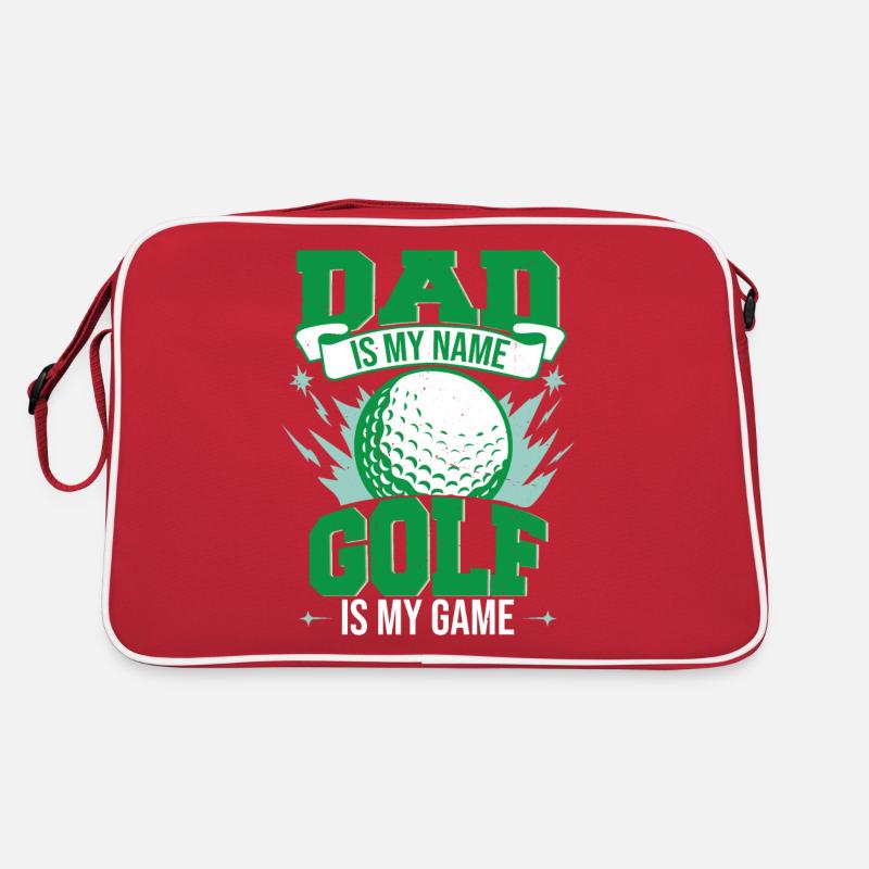 Dad Is My Name Golf Is My Game Retro Bag