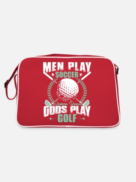 Gods Play Golf - Retro Bag - red/white - Back