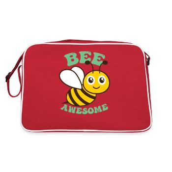 Honeybee | Bumblebee | Beekeeping | Women Bees - Retro Bag - red/white - Back