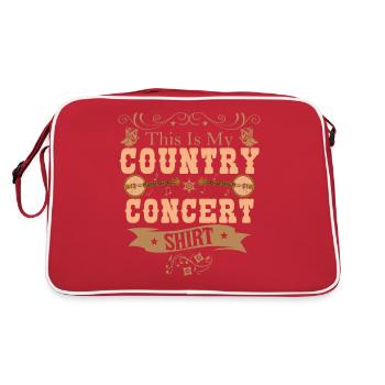 Ceci est ma chemise de concert country - Sac Retro - rouge/blanc - Dos