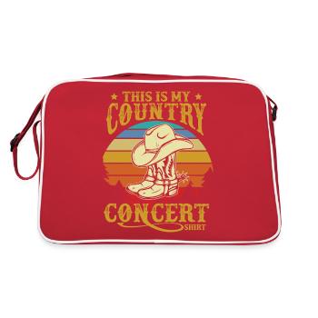 Ceci est ma chemise de concert country - Sac Retro - rouge/blanc - Dos