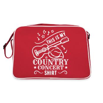 Ceci est ma chemise de concert country - Sac Retro - rouge/blanc - Dos