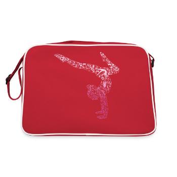 Rhythmische Kunstsportgymnastik - Retro Tasche - Rot/Weiß - Hinten