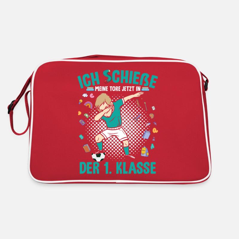 Schulkind Schultüte Einschulung 1. Klasse Retro Tasche