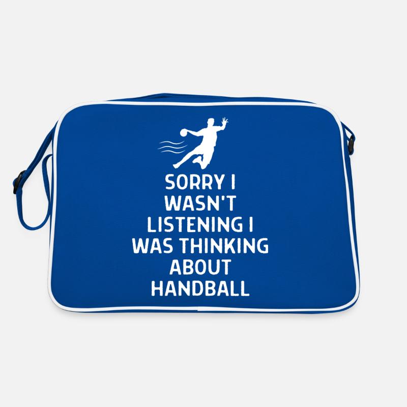 Handball Handballer Spruch Geschenk Retro Tasche