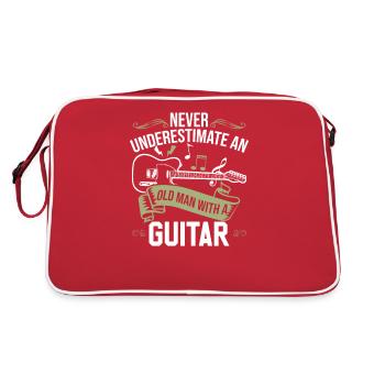 Accessoires de guitare - Sac Retro - rouge/blanc - Dos