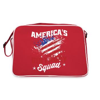 Americas Birthday Squad - Retro Tasche - Rot/Weiß - Hinten