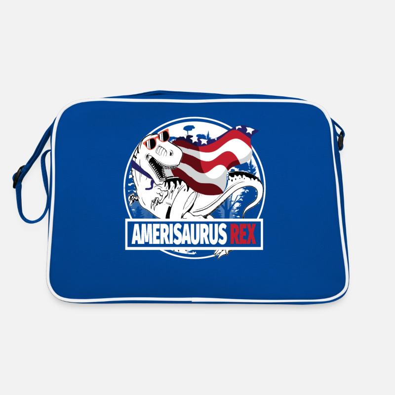 4. Juli Amerisaurus Rex Design Retro Tasche