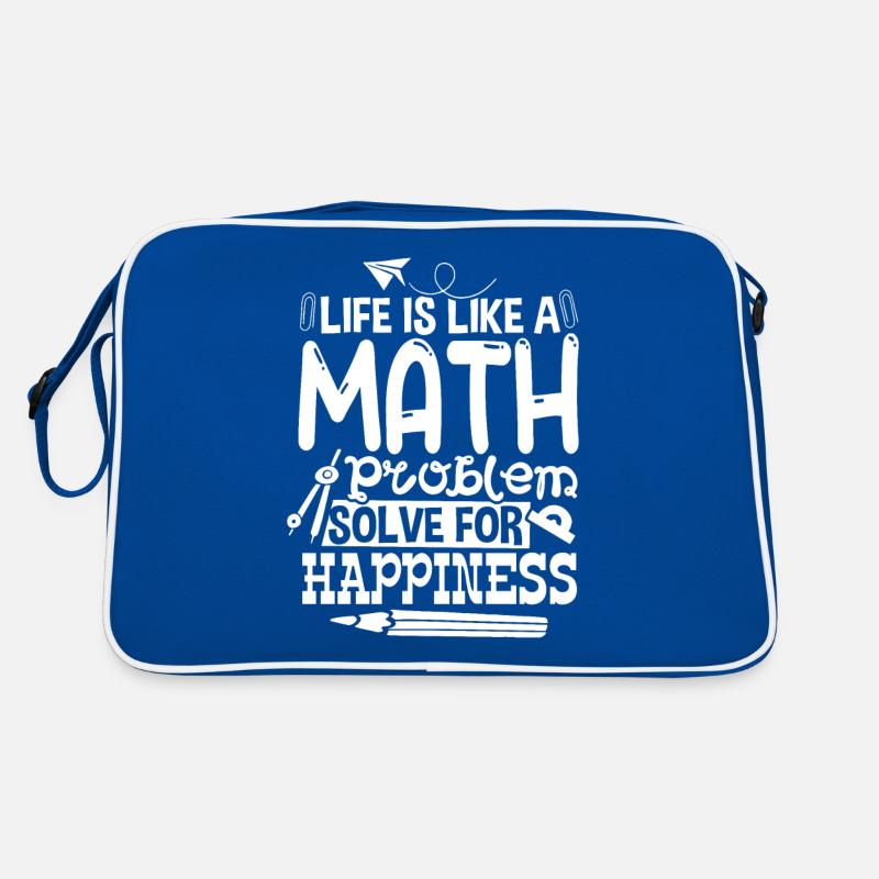 La vie est comme un problème mathématique Sac Retro