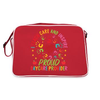Proud Daycare Provider - Retro Bag - red/white - Back