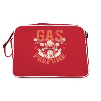 Gas ist mein Parfüm - Retro Tasche - Rot/Weiß - Hinten