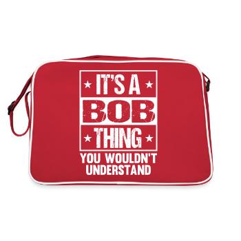 Drôle de nom Bob - Sac Retro - rouge/blanc - Dos