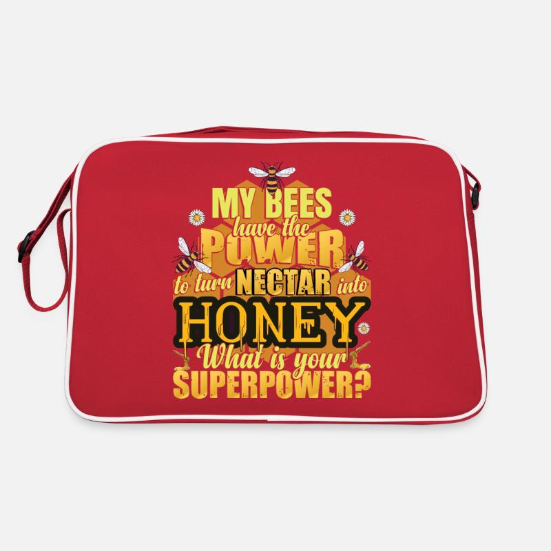 Mes abeilles ont le pouvoir de le nectar en miel Sac Retro