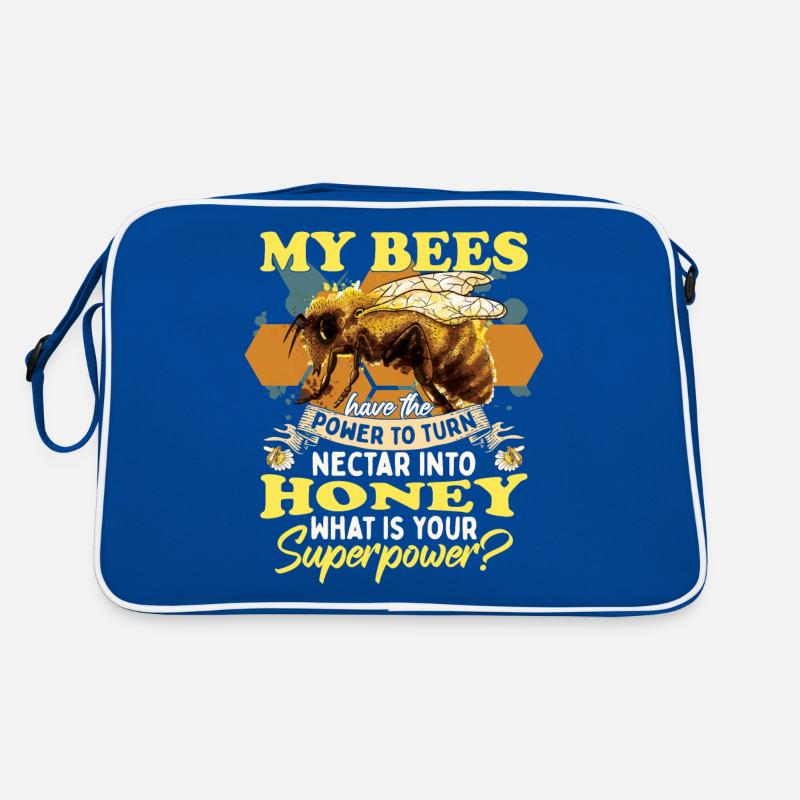 My Bees Turn Nectar Into Honey Retro Bag